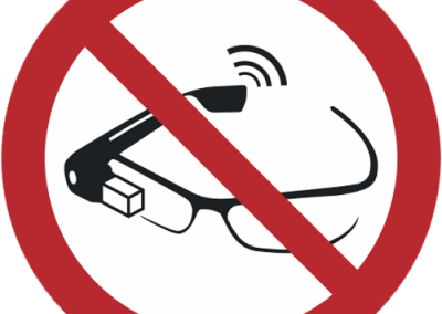 Verbot - Nutzung von Smartglasses verboten